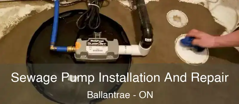  Sewage Pump Installation And Repair Ballantrae - ON